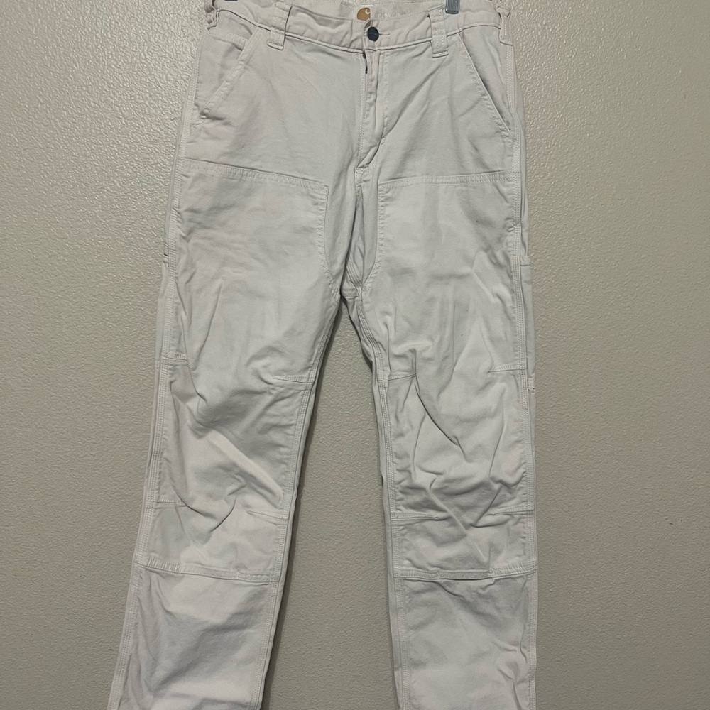 Carhartt White Cargo Work Pants